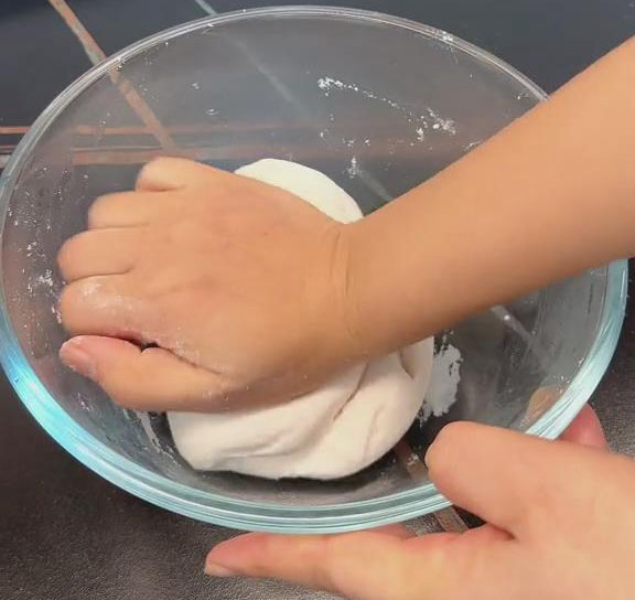 knead it until the dough is smooth