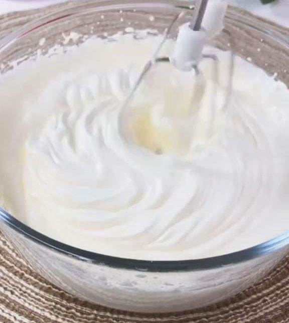 Whisk until it becomes creamy and foamy, similar to whipped cream