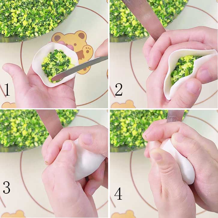 how to fold Potbelly Dumplings