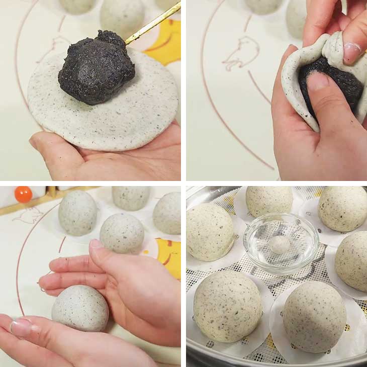 Assemble the filling and dough