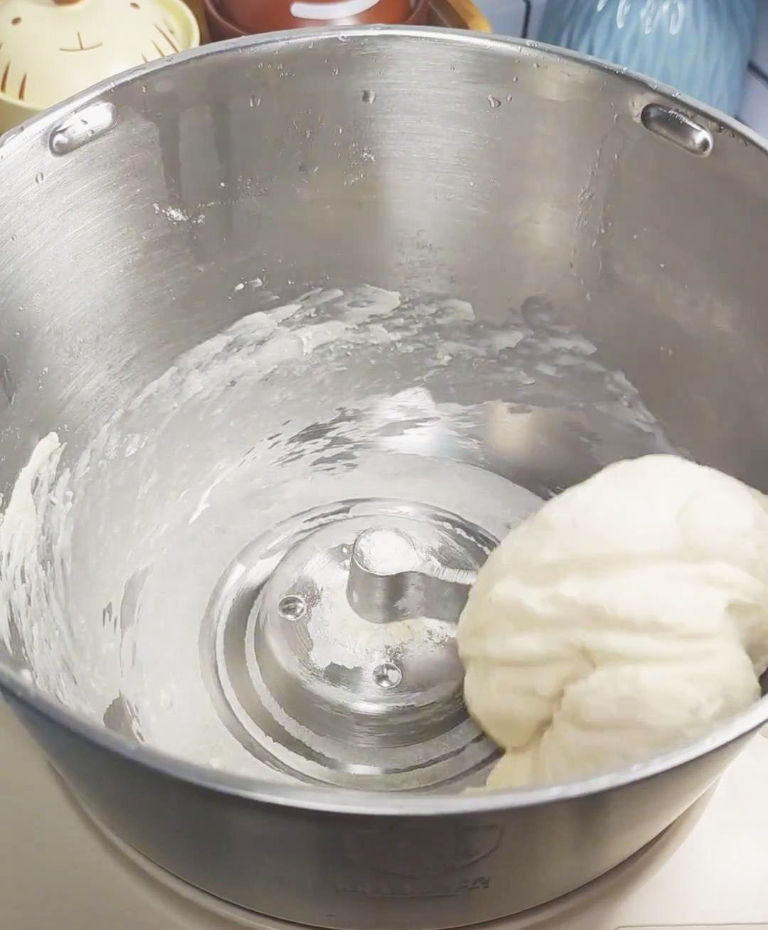 Knead the dough until smooth and pliable
