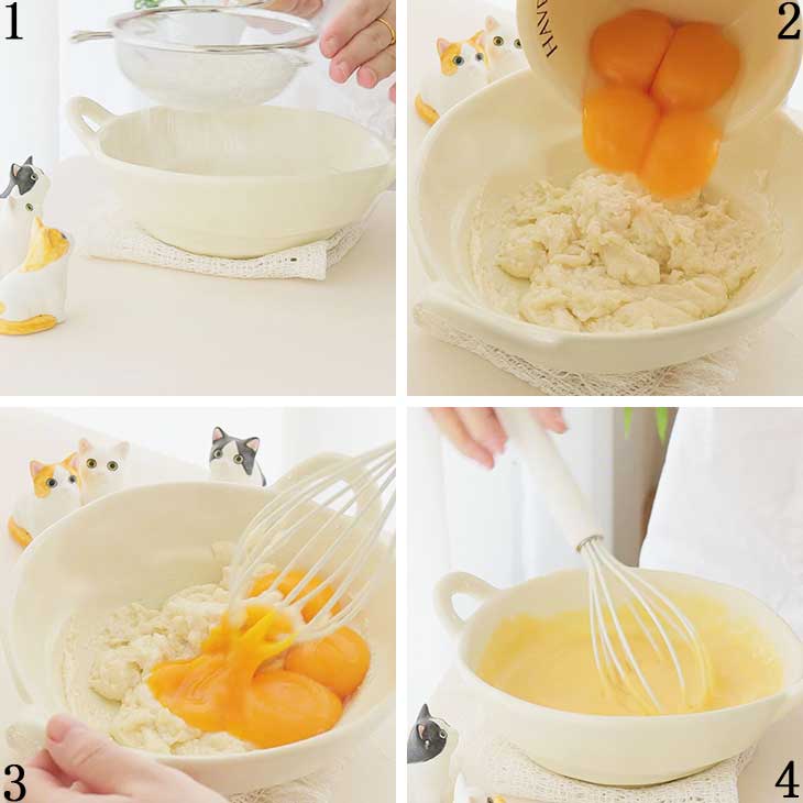 Make The Egg Yolk Batter step2
