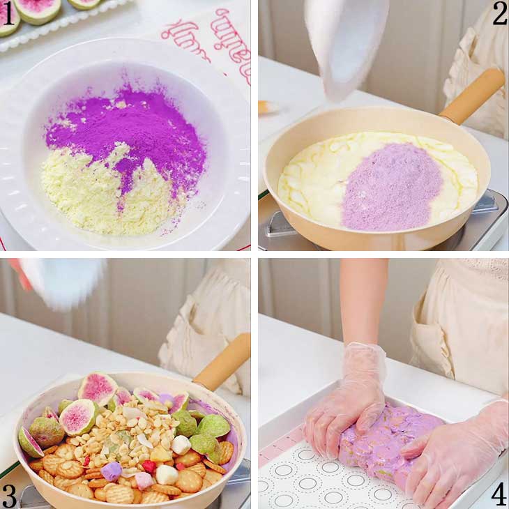 Make The Purple Potato snowflake crisps