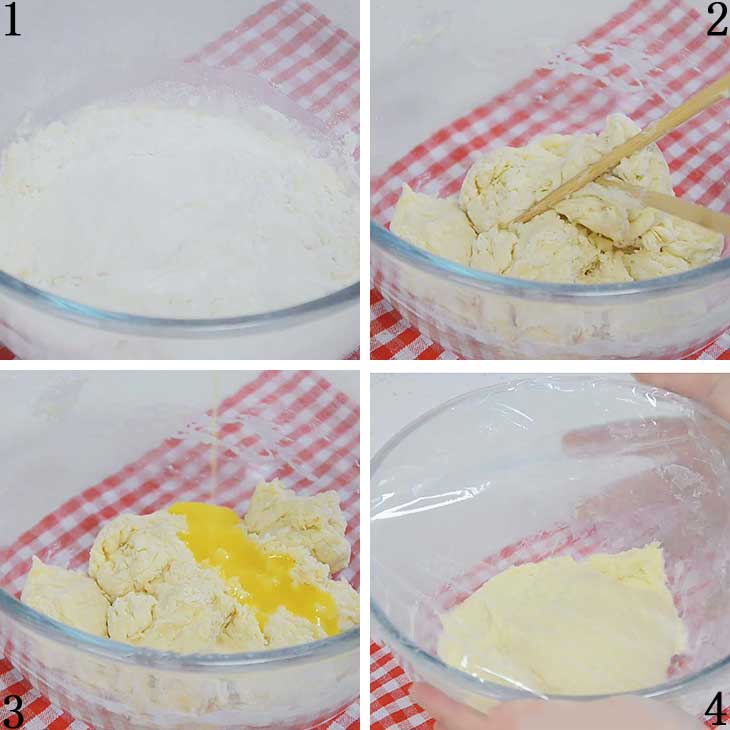 knead the dough for Pineapple Buns
