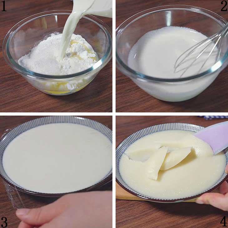 make and cook the batter