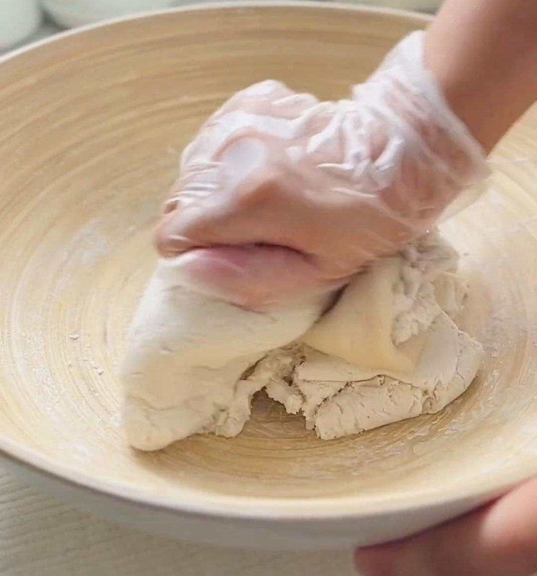 Knead again until you have a stretchy dough