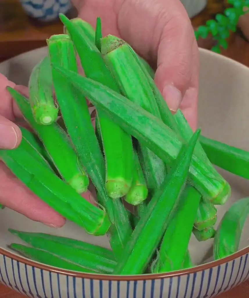 Boiled Okra With Spicy Savory Sauce - Kitchen (Mis)Adventures