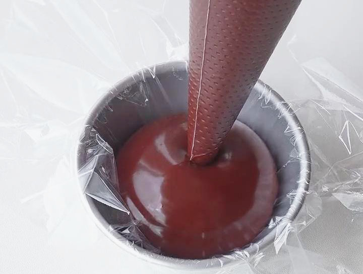 wrap the chocolate mixture in plastic wrap