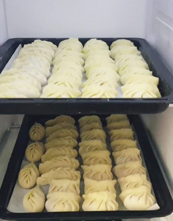 Freeze the dumplings until they are fully frozen
