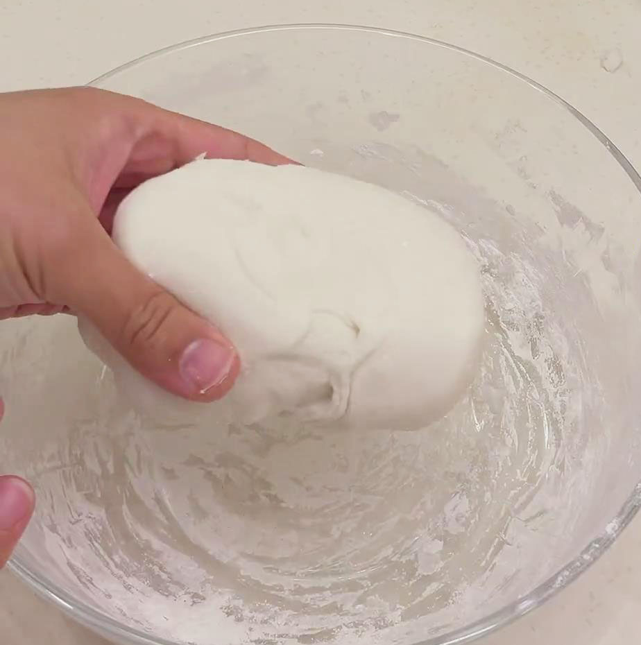 Knead until you form a smooth, pliable dough