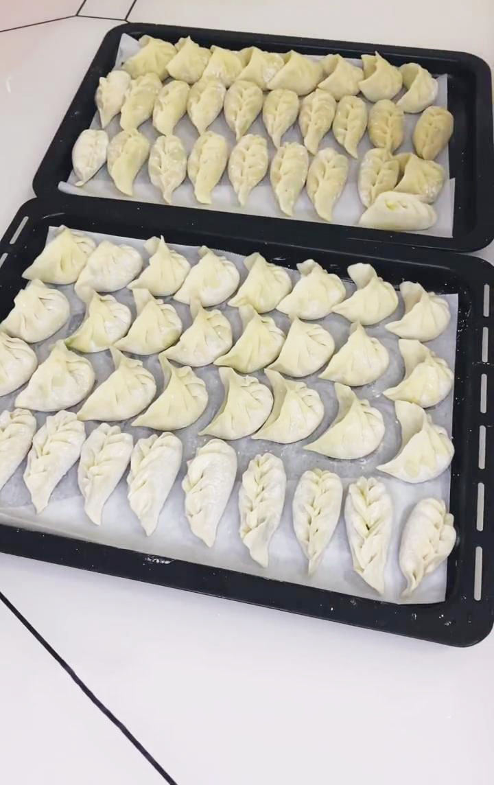Place the dumplings on a single layer with ample space in between to prevent sticking