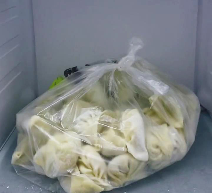 place the bag in the freezer