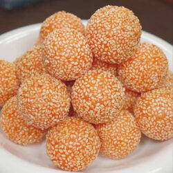 Deep-Fried Sesame Carrot Balls (5 Simple Steps!)