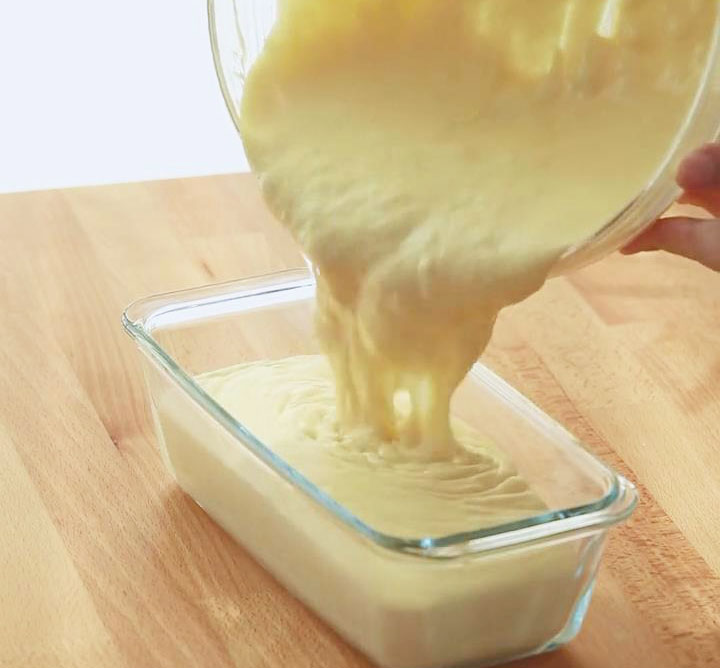 Pour the mixture into a clean container