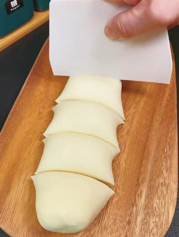 Roll the dough into a log