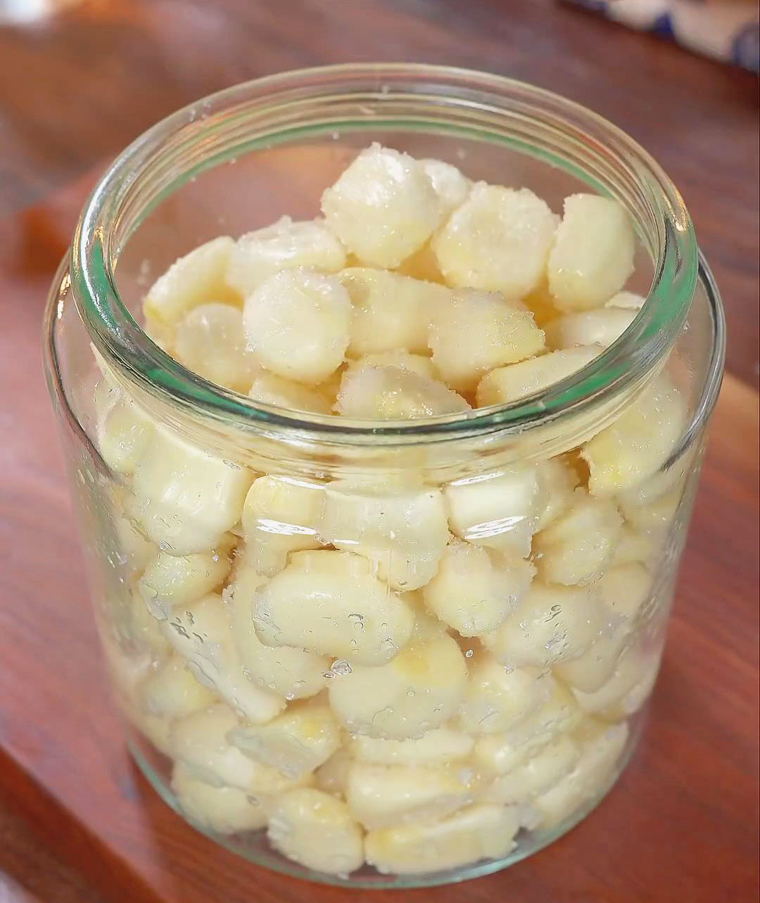 transfer garlic to a clean and sterilized jar