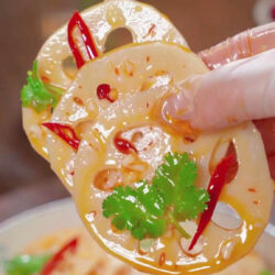 Lotus Root Salad With Hot & Tangy Dressing