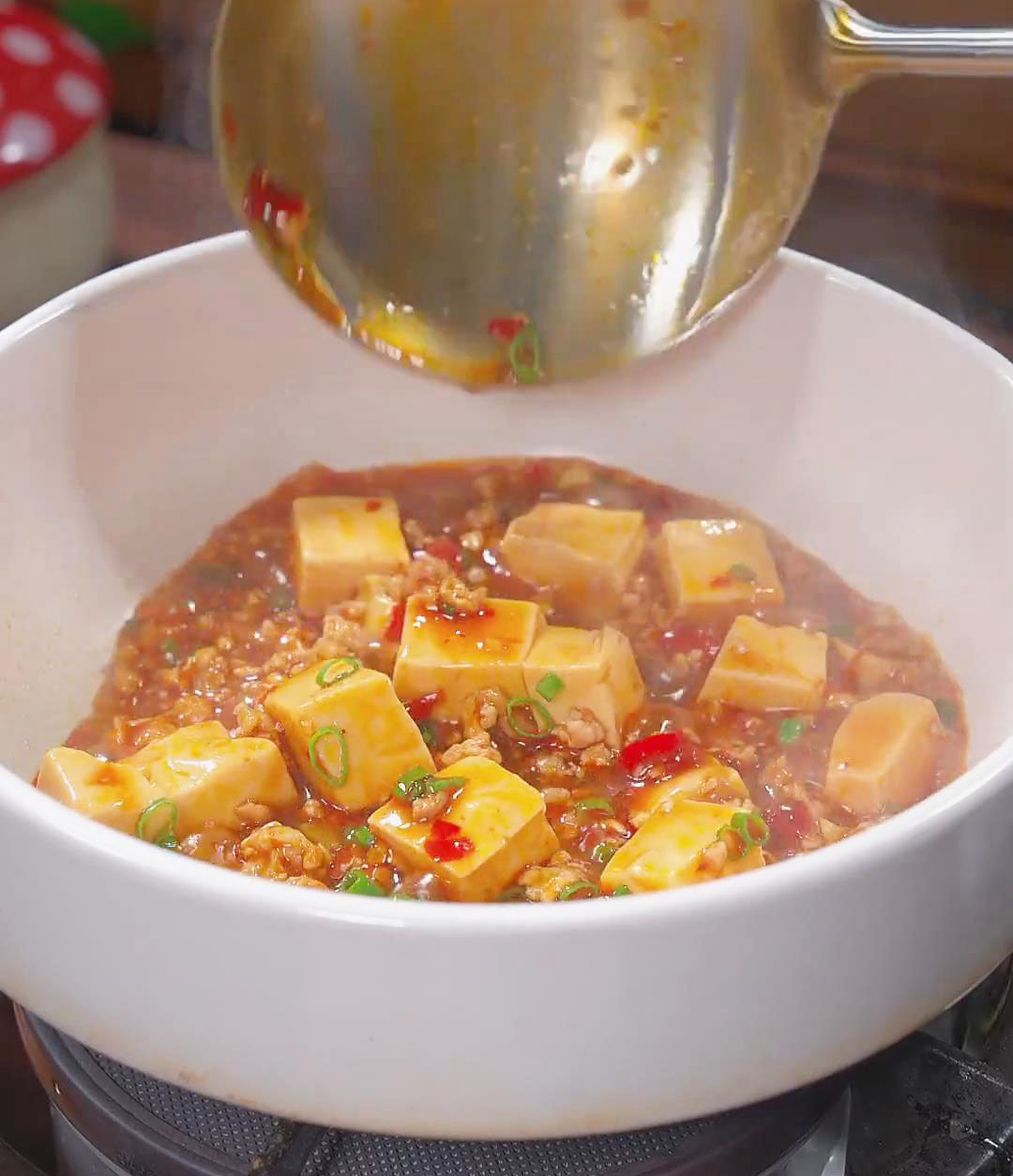 serve the Mapo Tofu