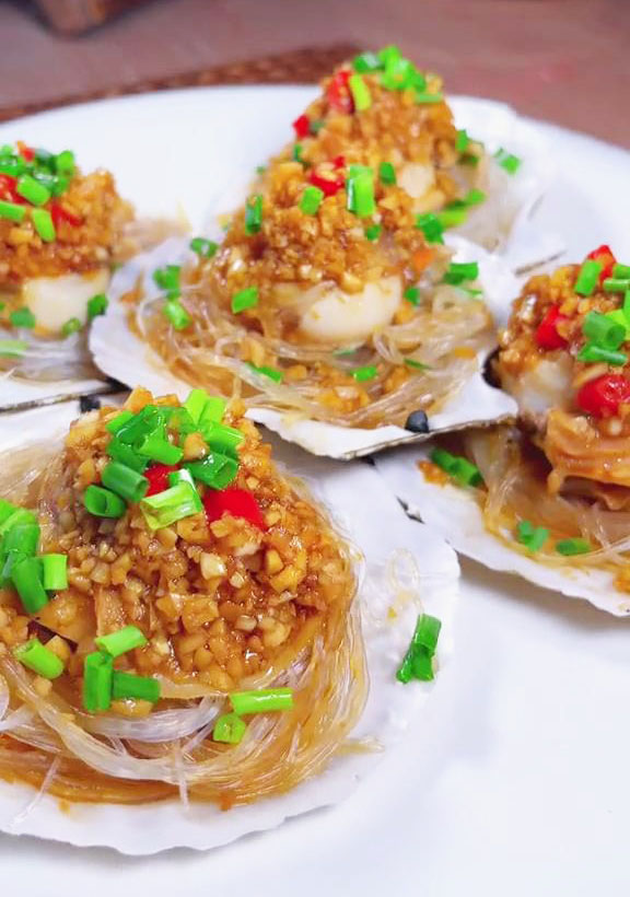 steamed scallops with glass noodles2