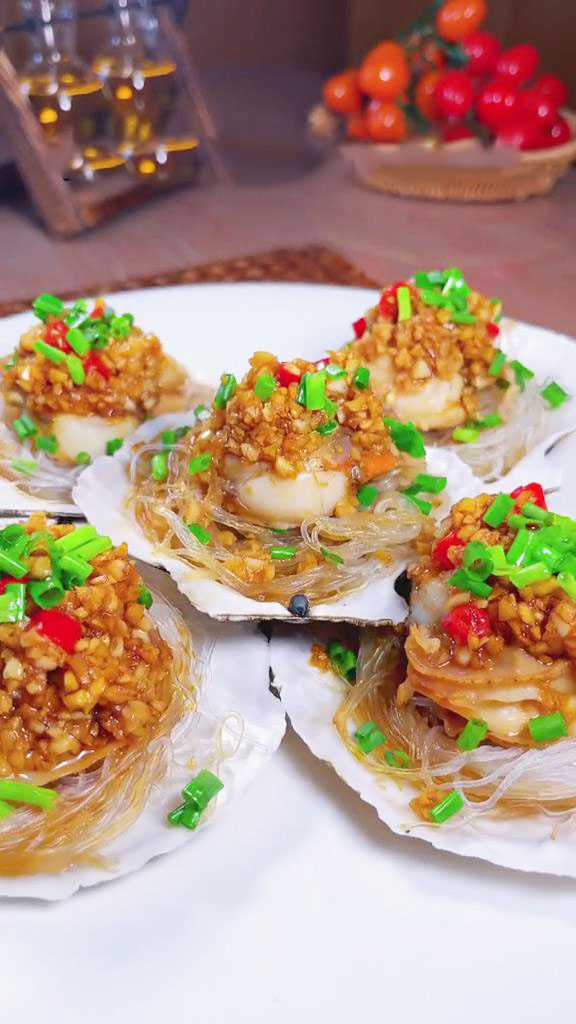 steamed scallops with glass noodles3